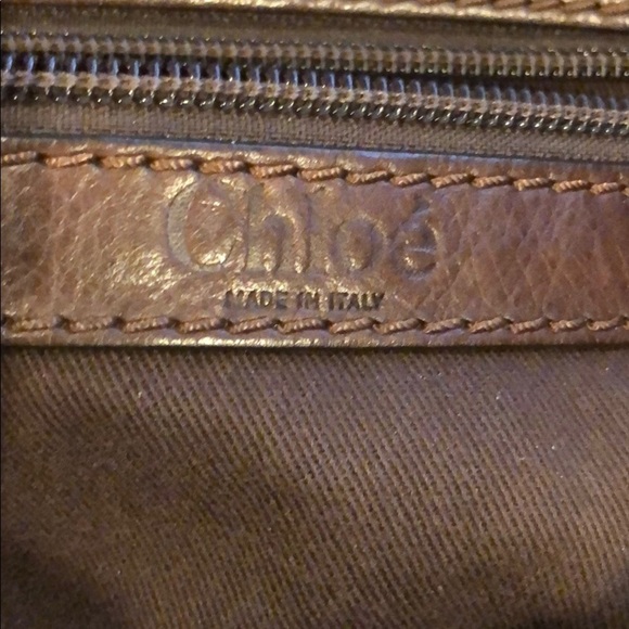 Chloe brown leather top handle tote briefcase bag - Picture 2 of 8